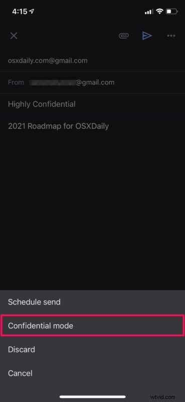 How to Send Confidential Expiring Emails with Gmail on iPhone and iPad