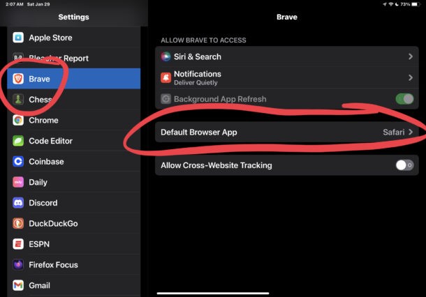 Set Brave as Default Browser on iPhone & iPad: Easy Step-by-Step Guide
