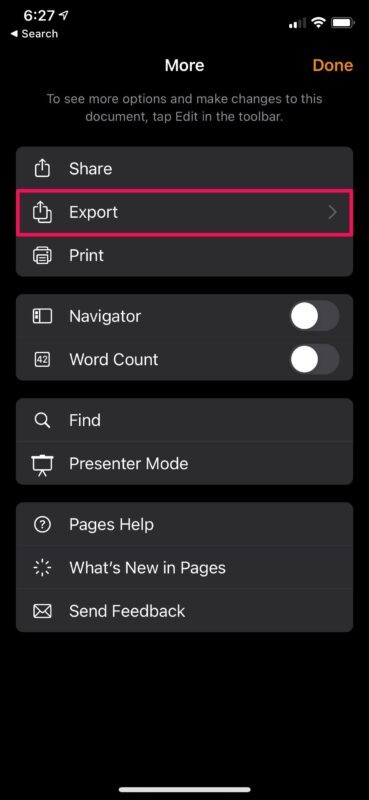 How to Easily Export Pages Documents to Word on iPhone & iPad
