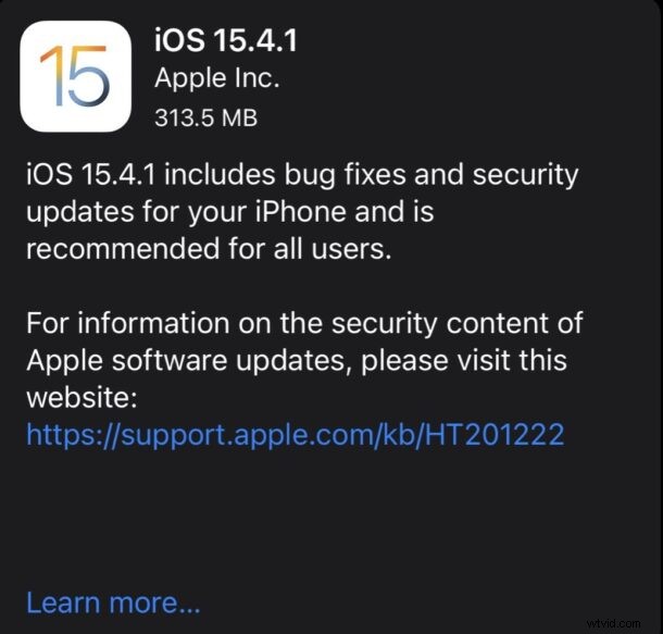 Apple Releases iOS 15.4.1 & iPadOS 15.4.1: Fixes Battery Drain, Bugs & Security Issues