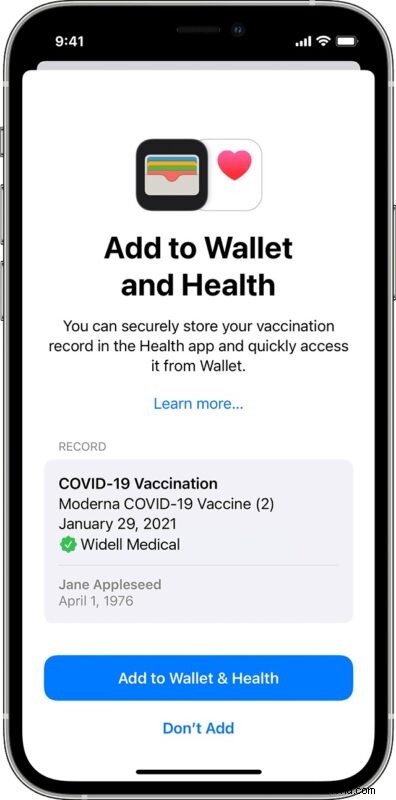 How to Easily Add Your COVID-19 Vaccine Pass to Apple Wallet on iPhone