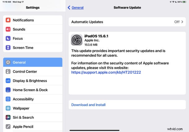 Apple Releases iOS 15.6.1 and iPadOS 15.6.1 with Critical Security Fixes