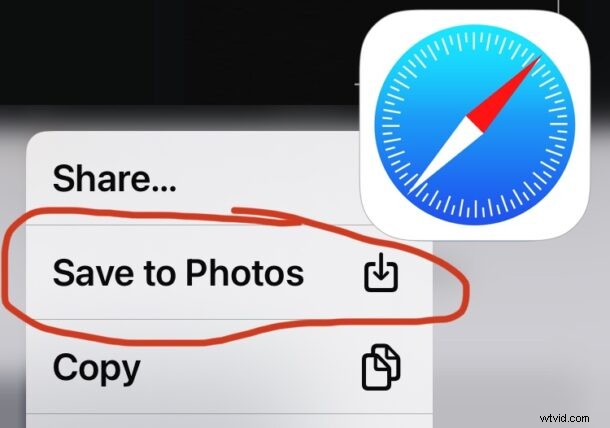 How to Easily Save Safari Images to iPhone & iPad Photos App