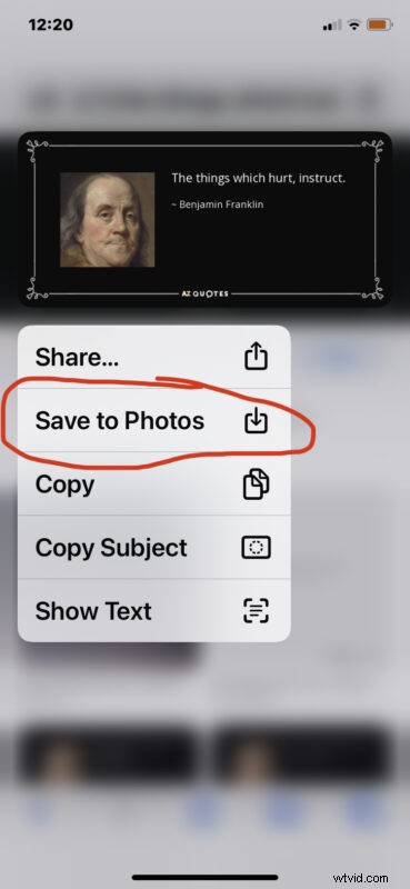 How to Easily Save Safari Images to iPhone & iPad Photos App