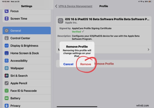 How to Exit iOS 16 & iPadOS 16 Beta Program: Remove Beta Profile Guide