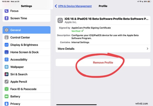 How to Exit iOS 16 & iPadOS 16 Beta Program: Remove Beta Profile Guide