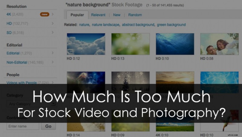 Stock Video & Photography Pricing: How Much is Too Much for Creators?