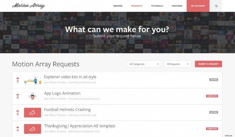 Motion Array Launches Requests: Unlock Assets On Demand for Creators
