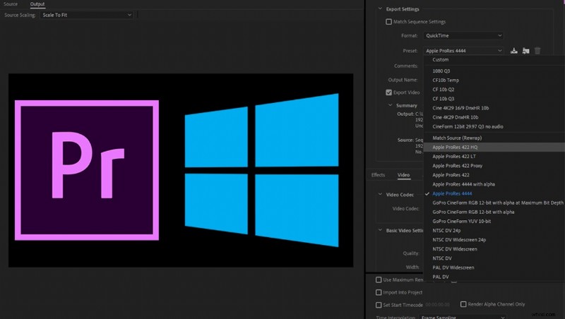 Adobe Premiere Pro and After Effects Now Support ProRes Export on Windows