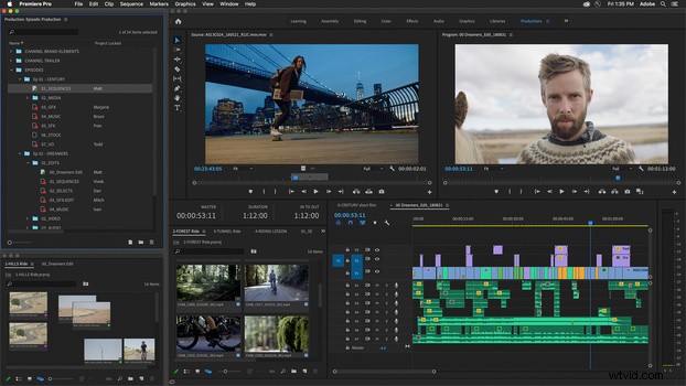 Adobe Unveils  Productions : Revolutionary Architecture for Seamless Premiere Pro Collaboration