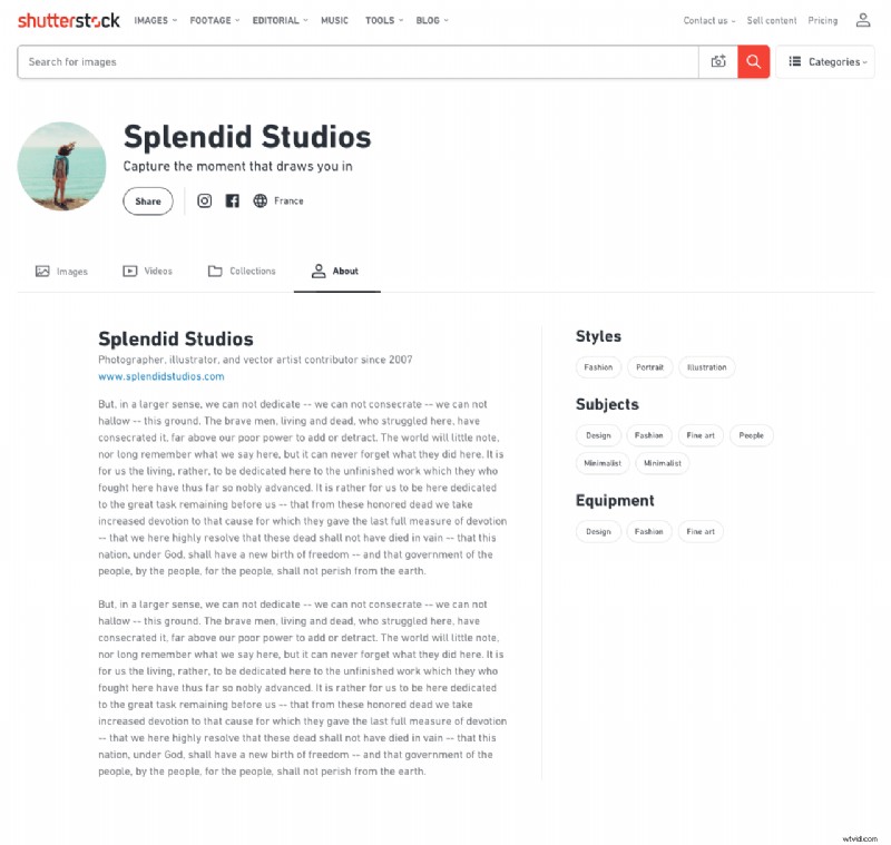 Unlock New Possibilities: Shutterstock s Enhanced Contributor Portfolio Pages