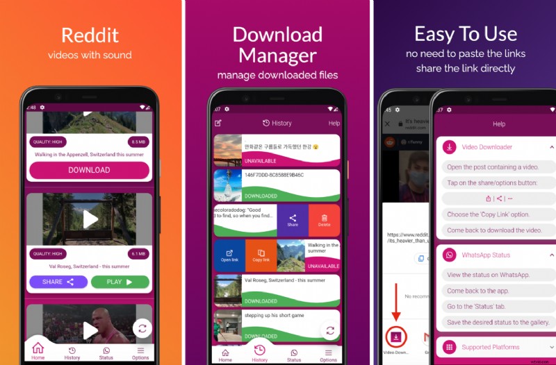Top 15 Reddit Video Downloaders for Android, Mac & Online Use