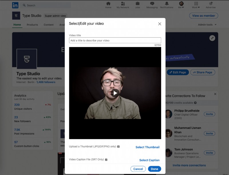 Step-by-Step Guide: How to Add SRT Subtitles to LinkedIn Videos