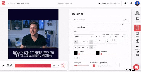 How to Effortlessly Add Headlines, Captions & Text Overlays to Any Video Online
