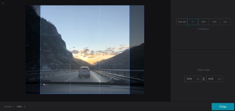 How to Crop Videos for Instagram: 2 Easy Methods with Clideo & App