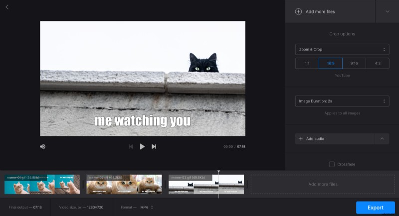 Merge Multiple GIFs into One Video Online: Free & Easy Tool