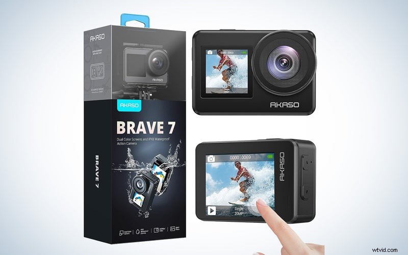 Akaso Brave 7 4K Action Camera: Waterproof & Affordable - $139