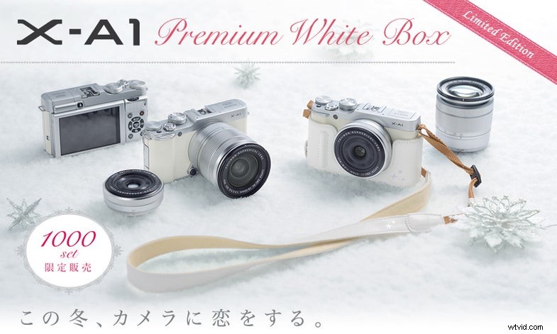 Limited Edition White Fujifilm X-A1 Camera Released in Japan