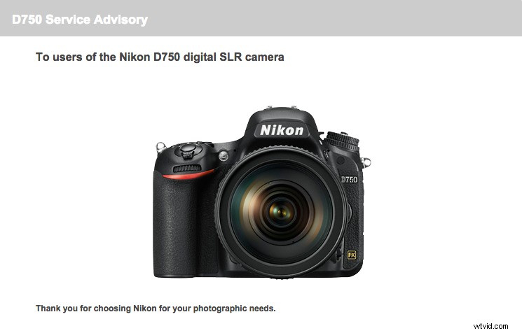 Nikon D750 Flare Issue: Official Service Advisory & Repair Details