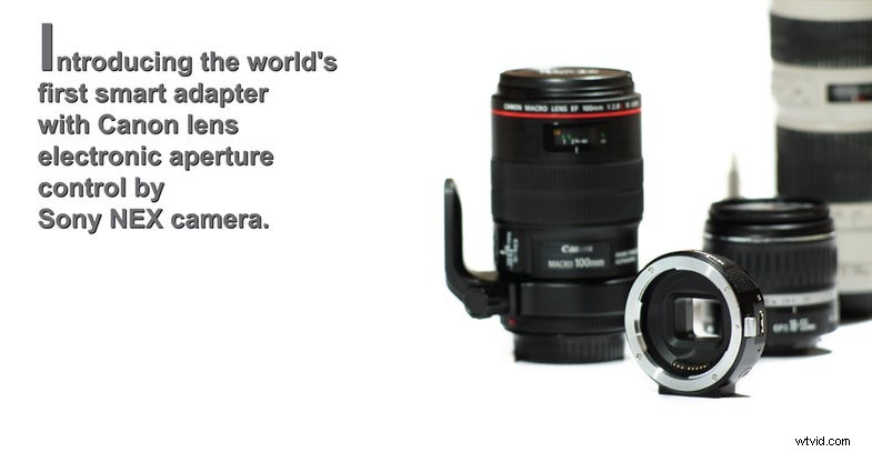 Canon EF to Sony NEX Adapter with Electronic Aperture - Conurus & Metabones