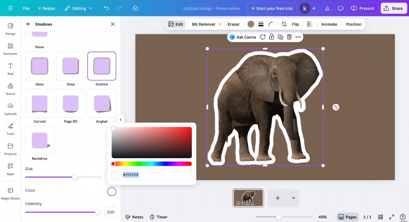 Canva: Add a White Outline to Images - Easy Step-by-Step Guide
