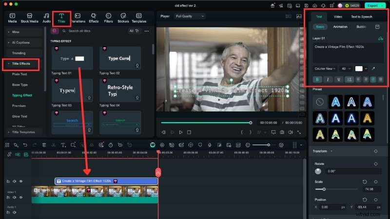 Create Vintage 1920s Film Reels in Filmora: A Step-by-Step Guide