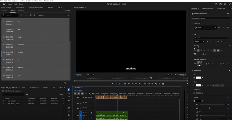 Premiere Pro vs. Filmora: AI Captioning for Video Content