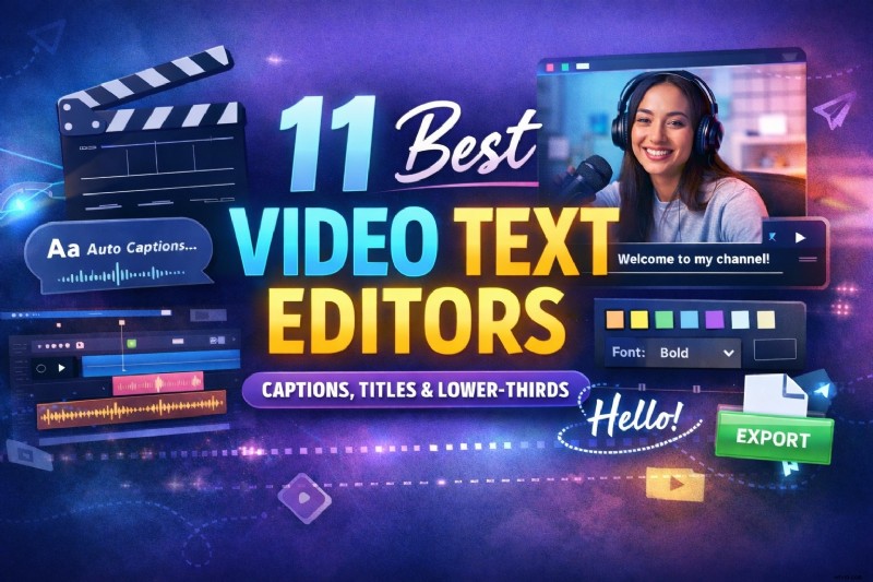 Best Video Text Editors: Add Text to Videos (Free & No Watermark)