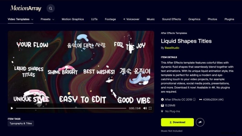 After Effects Liquid Text Animation: Templates & Tutorial