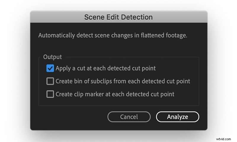 Filmora vs. Premiere Pro: Scene Edit Detection Comparison