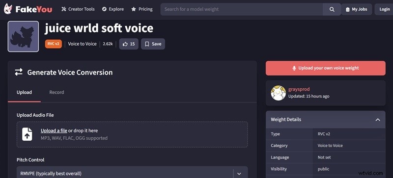 Juice WRLD AI Voice Generator: Create Music with His Style
