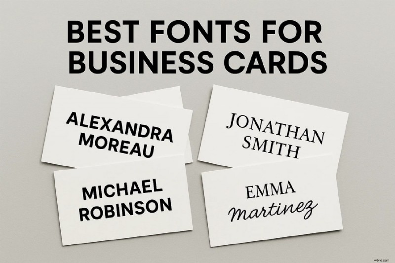 Top Business Card Fonts: Enhance Your Brand Identity