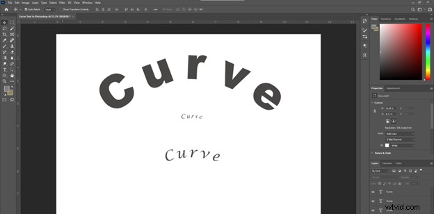 Mastering Curved Text in Photoshop 2024: 3 Simple Techniques