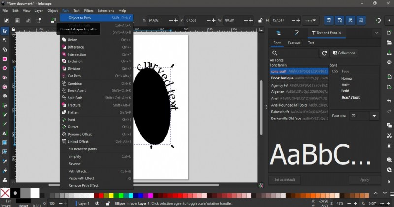 Inkscape: How to Curve Text with Text on Path - A Comprehensive Guide