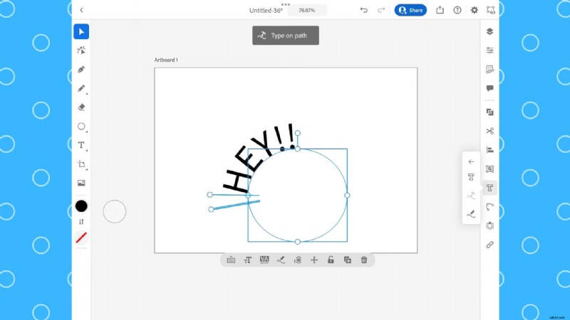 Illustrator on iPad: Mastering Type on Path for Dynamic Text