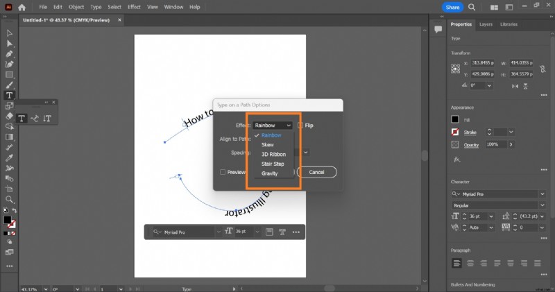 Illustrator: Create Text Along Paths – A Comprehensive Guide