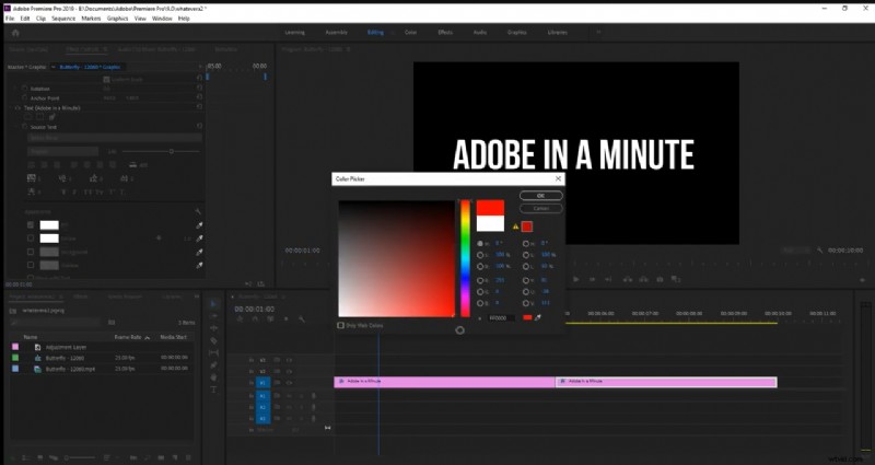 How to Change Text Color in Adobe Premiere Pro: 3 Methods