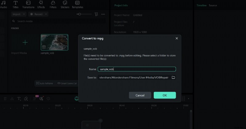 Edit VOB Files Directly in Filmora: A Simple Step-by-Step Guide