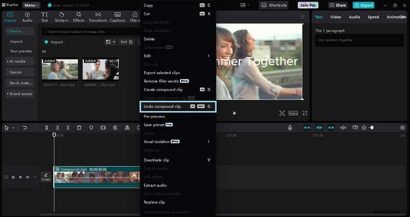 Mastering CapCut: A Beginner s Guide to Compound Clips