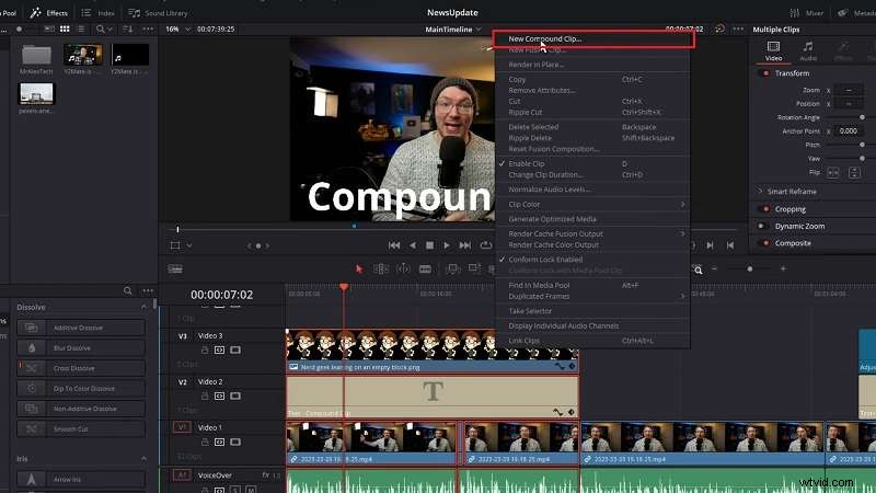 DaVinci Resolve Compound Clips: A Beginner s Guide to Streamlined Editing