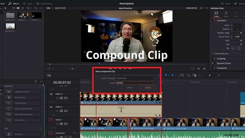 DaVinci Resolve Compound Clips: A Beginner s Guide to Streamlined Editing