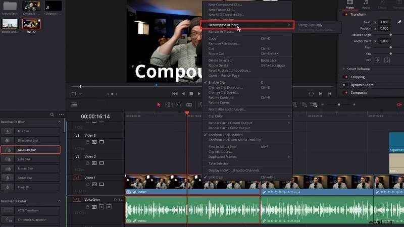 DaVinci Resolve Compound Clips: A Beginner s Guide to Streamlined Editing