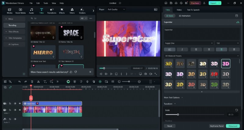 Create Stunning 3D Text Animations with Filmora | Tutorial