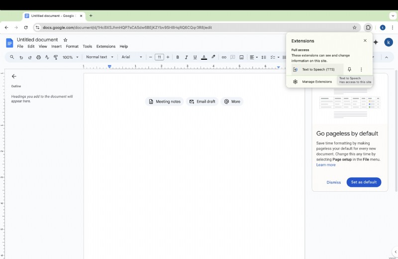 Google Docs: Effortless Audio Transcription & Text-to-Speech