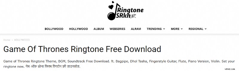Top 6 Trusted Sites for Downloading Game of Thrones Ringtones (2024 Guide)
