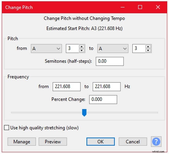 Adjust Pitch in Audacity While Maintaining Audio Quality
