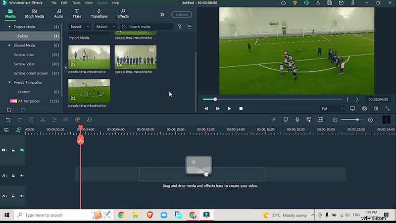 Professional Sports Highlight Video Editing with Action Effects