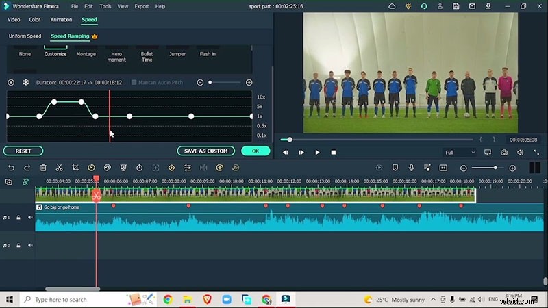 Professional Sports Highlight Video Editing with Action Effects