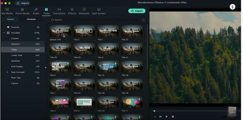 How to Make Cinematic Titles in Filmora
