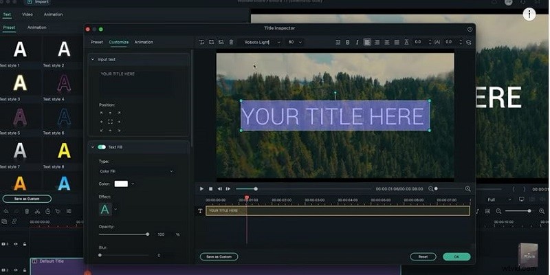 How to Make Cinematic Titles in Filmora